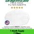 MERV16 Face Mask Filter Inserts Dragonscale One Month Supply