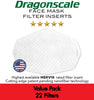 Dragonscale MERV 16 Face Mask Filter Inserts - Value Pack