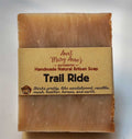 Handmade Natural Soap Bar, Vegan, &quot;Trail Ride&quot;, Cold Process, Olive Oil & Shea Butter Body Soap Gift Sandalwood Vanilla, Homemade in the USA